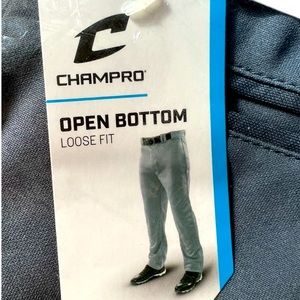 ⚾️🧢 NWT: Champro Baseball Pant With an Open Adjustable Bottom & Loose Fit ⚾️🧢